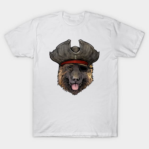 German Shepherd Pirate T-Shirt by whyitsme